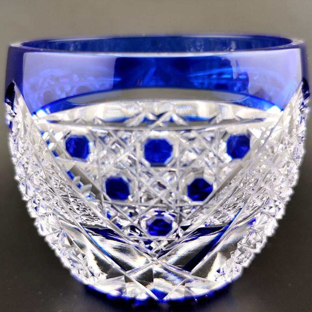 定価27500円？未使用美品☆木村泰典 猪口（切子 江戸切子 薩摩切子）