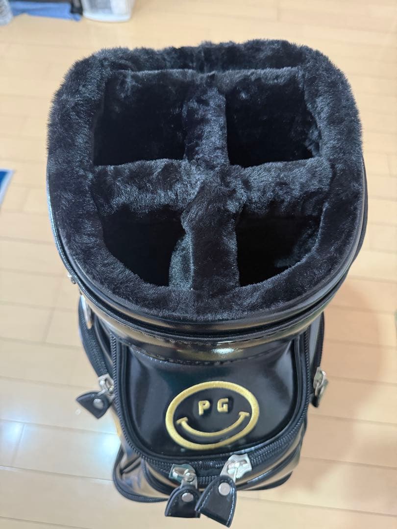 PEARLY GATES ブラック キャディバッグ パーリーゲイツ　合成革