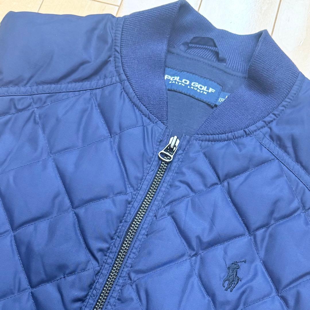 【国内正規】ポロゴルフ ラルフローレン ダウンベスト ダブルジップ ネイビー M