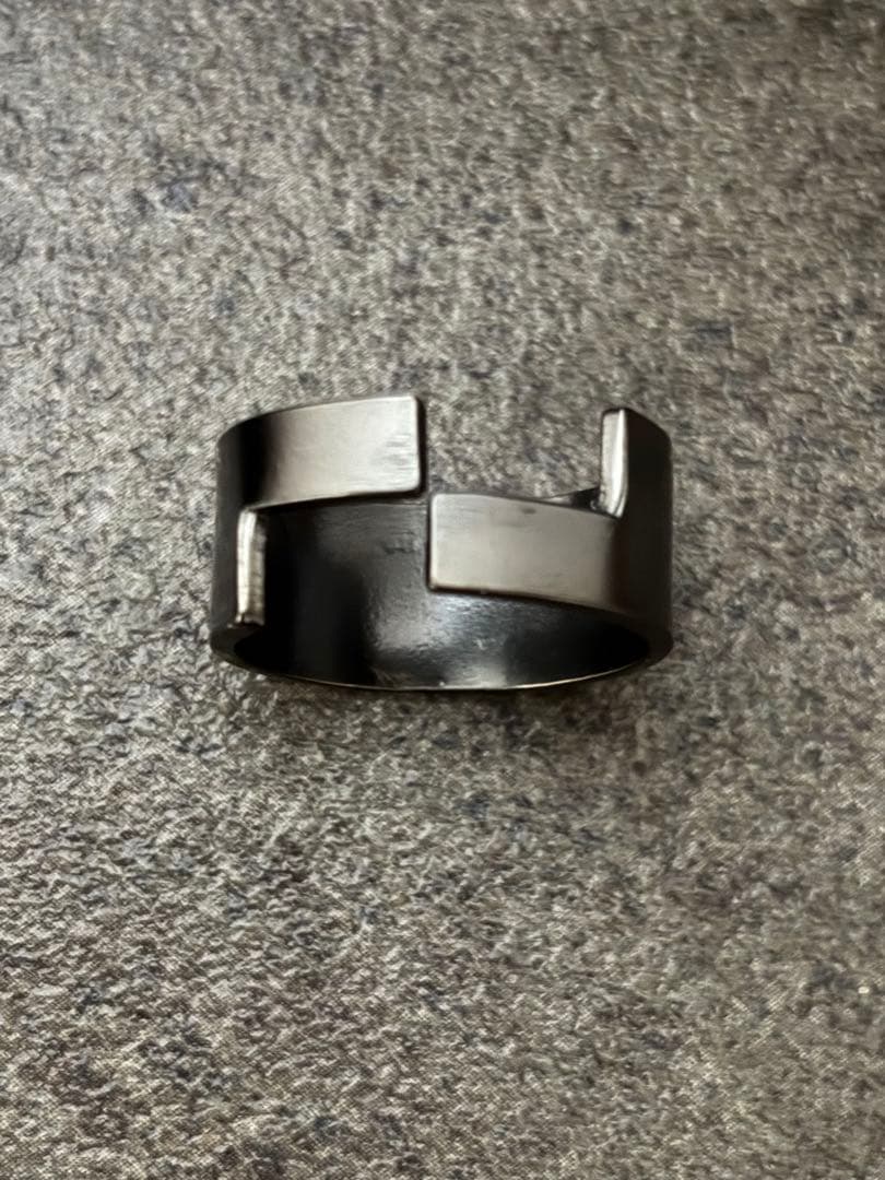 [貴重掘り出し品] E-YAZAWA 矢沢永吉　ブラックロゴ指輪リング　新品