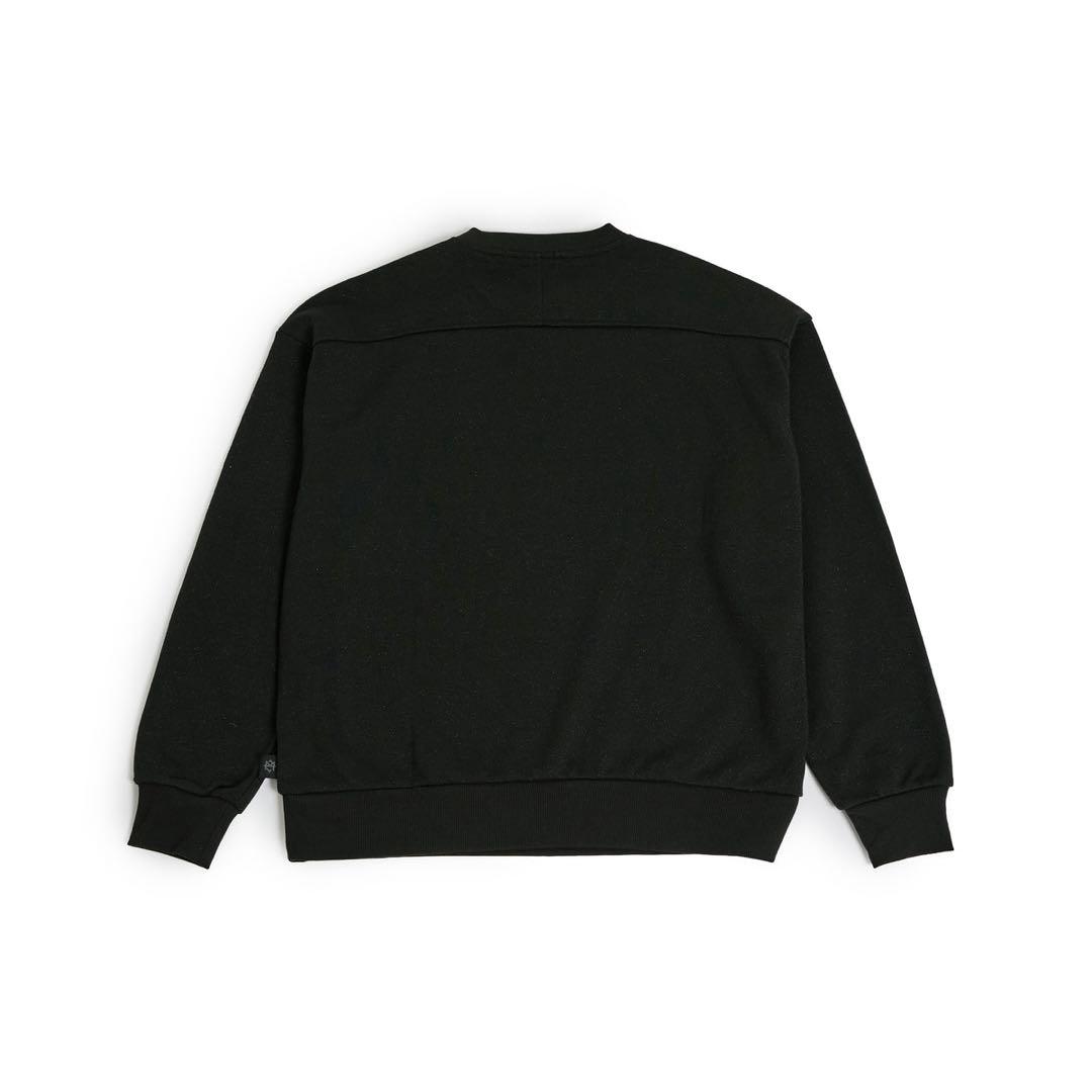 MAZZEL Only You ラメスウェット(Over) ブラック