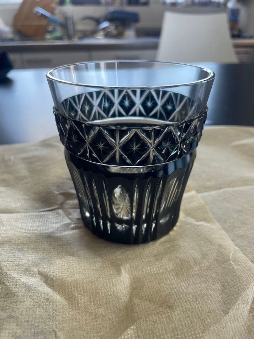 ⭐︎最終値下げ⭐︎薩摩黒切子⭐︎オールド