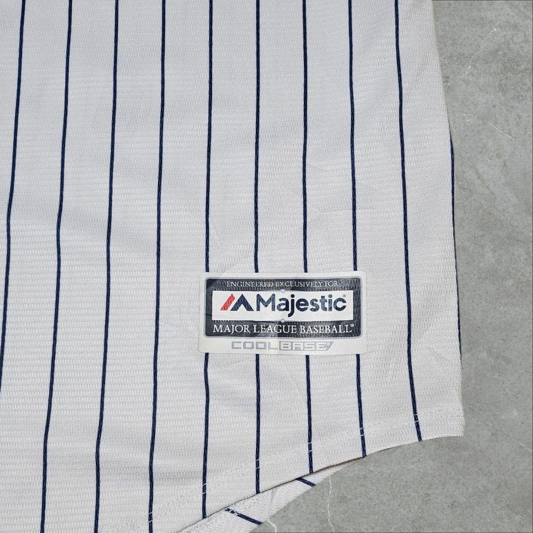 Majestic MLBゲームシャツ ユニフォーム ヤンキース マークテシェイラ