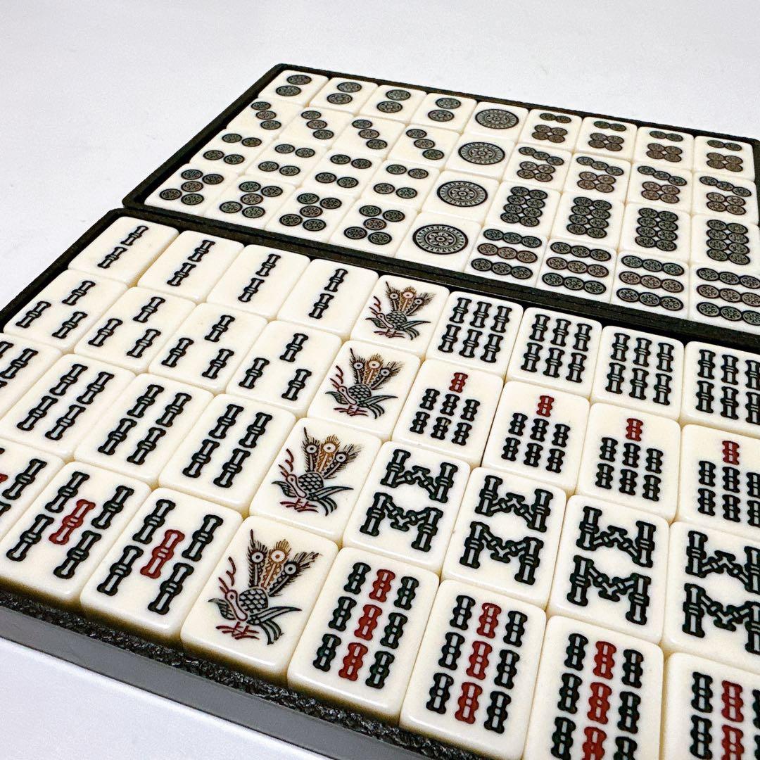 希少品 麻雀牌 関東書体 金牌 金彩 三枚羽根