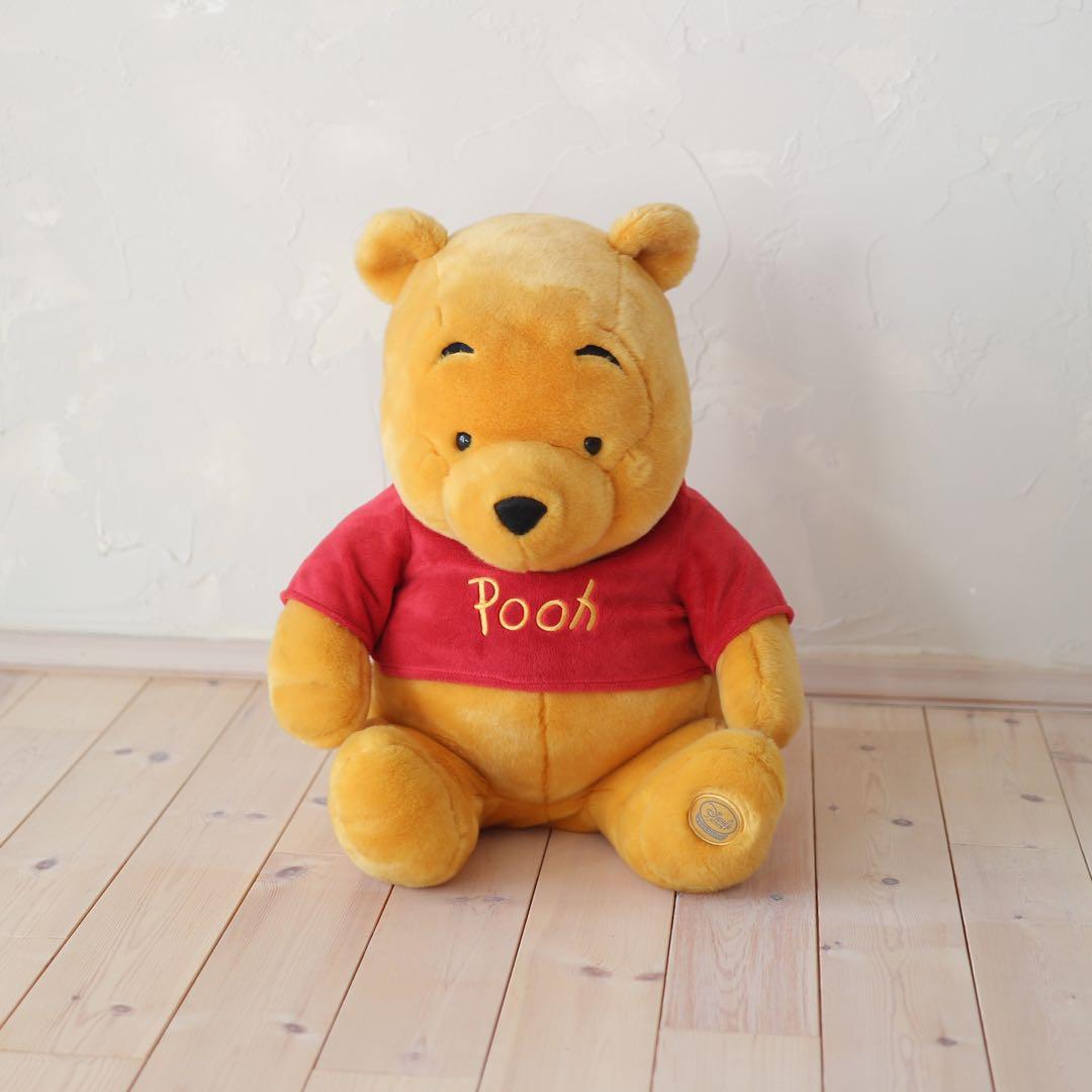 【希少・廃盤品】ディズニーエクスクルーシブ プーさん 特大ぬいぐるみ 50cm