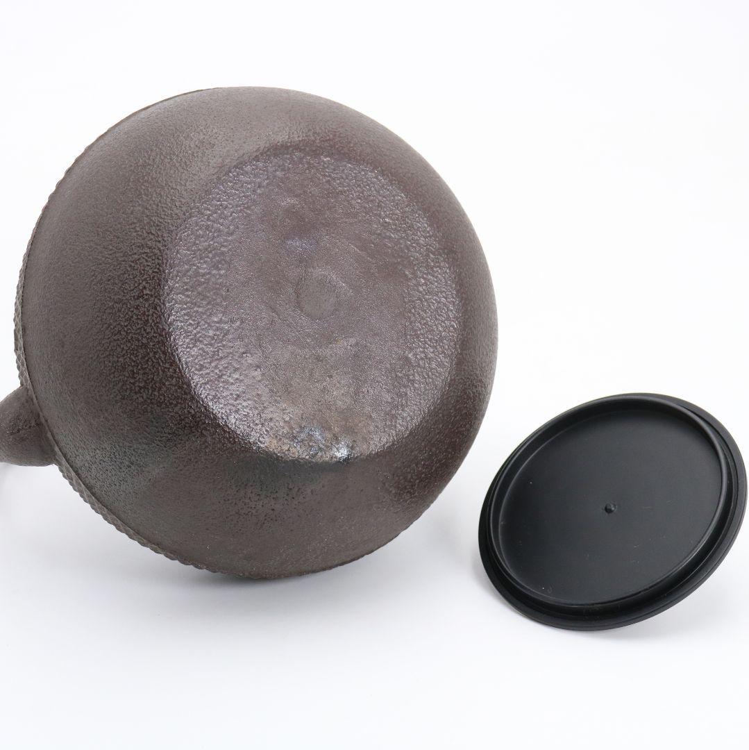 釜師 佐藤清光 霰鉄瓶 煎茶道具 共箱　V664　YSy