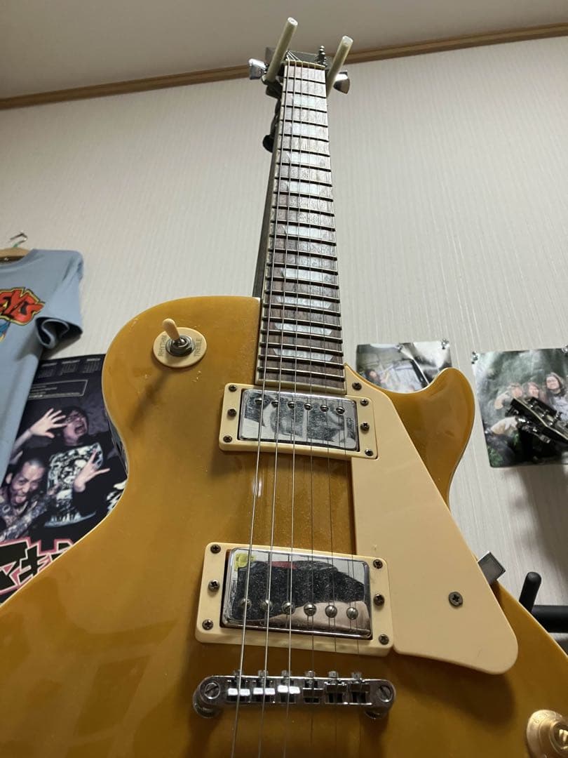 Playtech ゴールド エレキギター レスポール