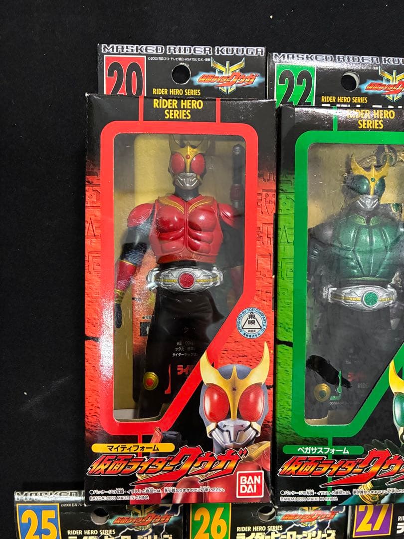 中身未使用品 箱物 仮面ライダー クウガ 7点セット ソフビ