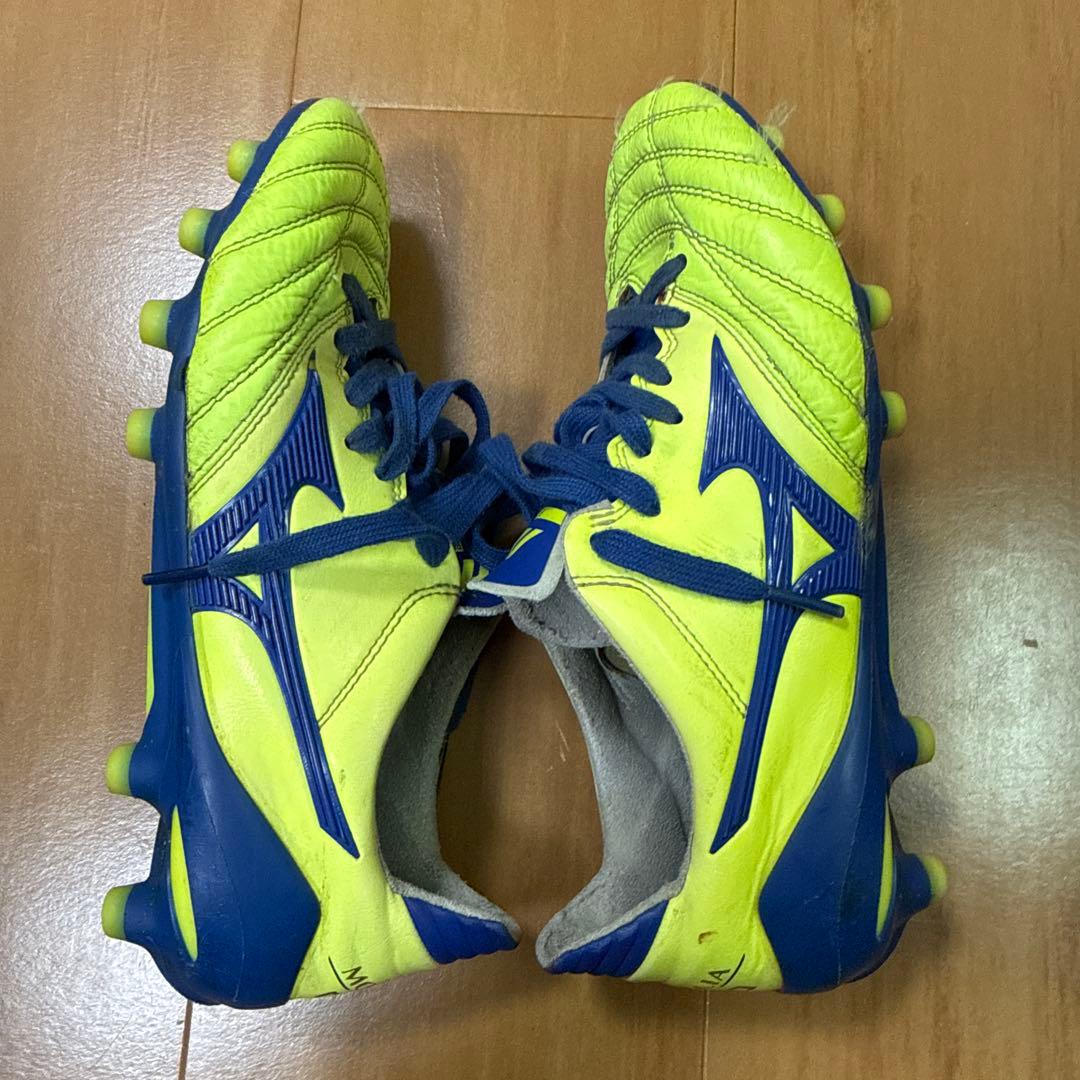 MIZUNOサッカーシューズ スパイク　モレリアネオ2 イエロー/ネイビー
