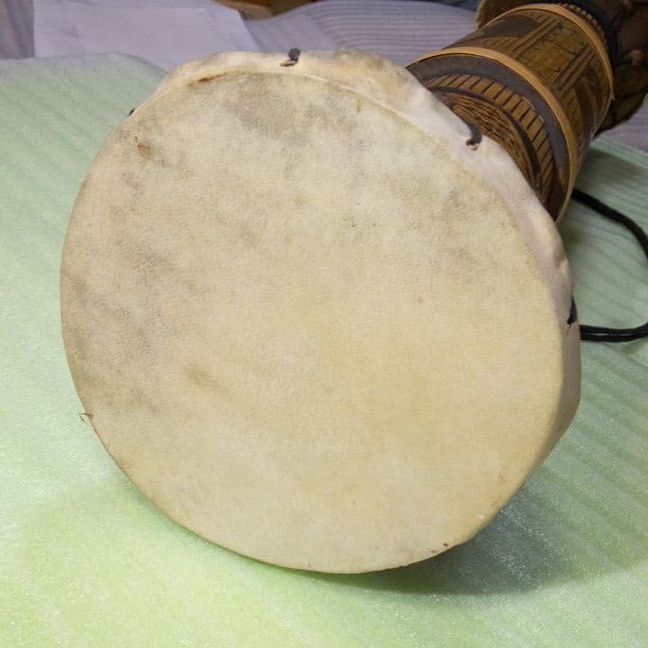 インドネシアの民族楽器（竹太鼓）　インドネシア　民族楽器　アンティーク