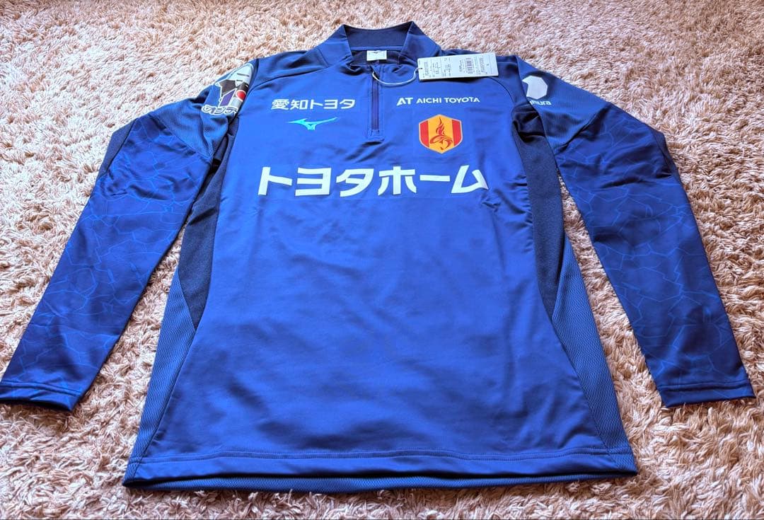 名古屋グランパス　2025練習用アウターシャツ、GK用、S、ブルー、ミズノ