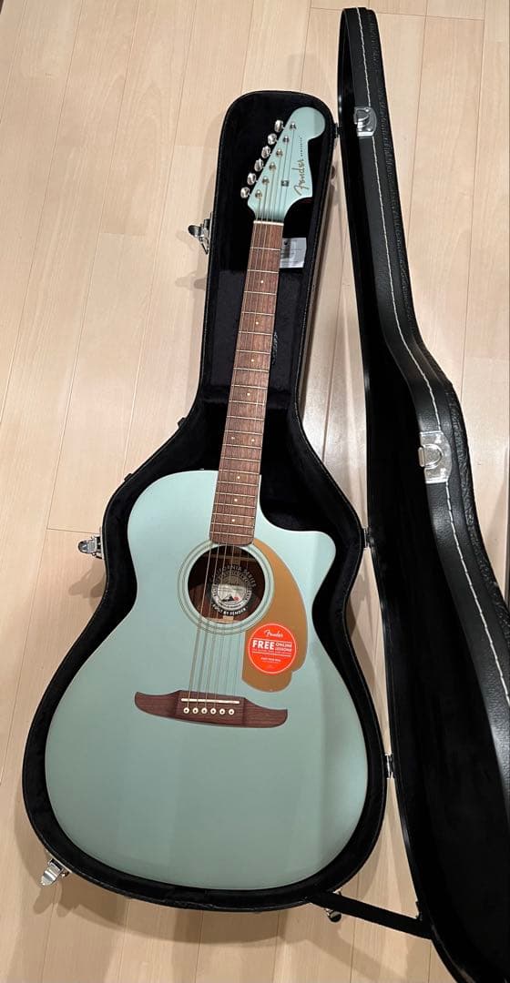 Fender エレアコ Ice Blue未使用品 ハードケース ソフトケース付き