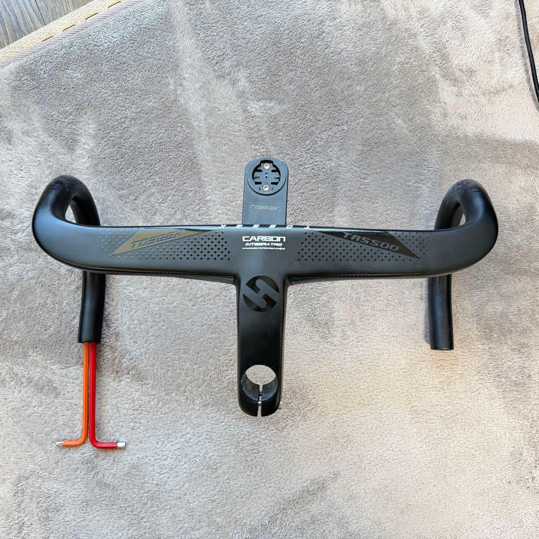 TOSEEK　一体型ハンドル　幅380mm　ステム長100mm 付属品全てアリ