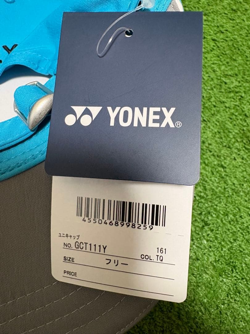 YONEX サイン入りキャップ 水色