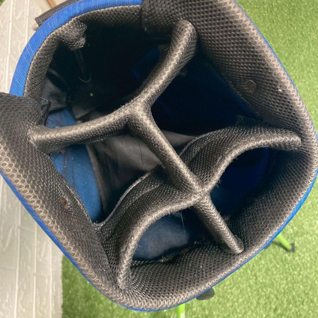 【美品】adidas アディダス　キャディバッグ　　スタンド式　ブルー