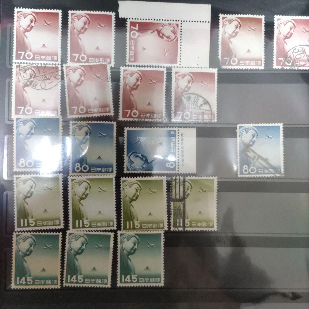 ぶ*ん様 銭単位　航空切手　未使用、使用済混合