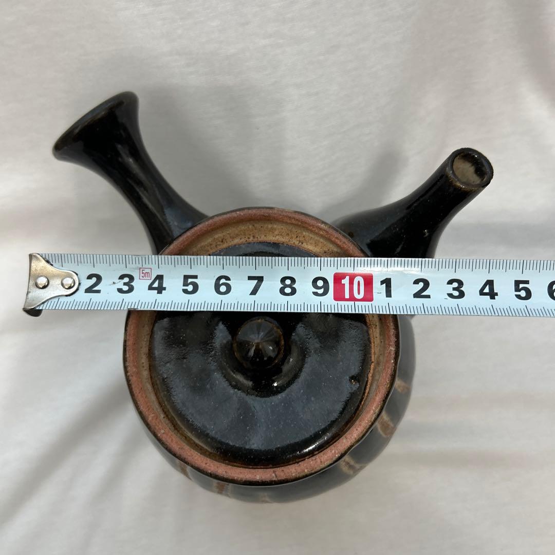 益子焼　塚本窯　茶器セット　急須　湯呑５個　 指掻き　民藝