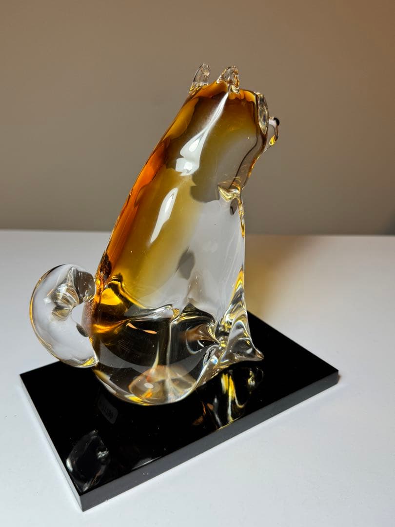 津軽びいどろ　2018年 干支「戌（犬）」置物