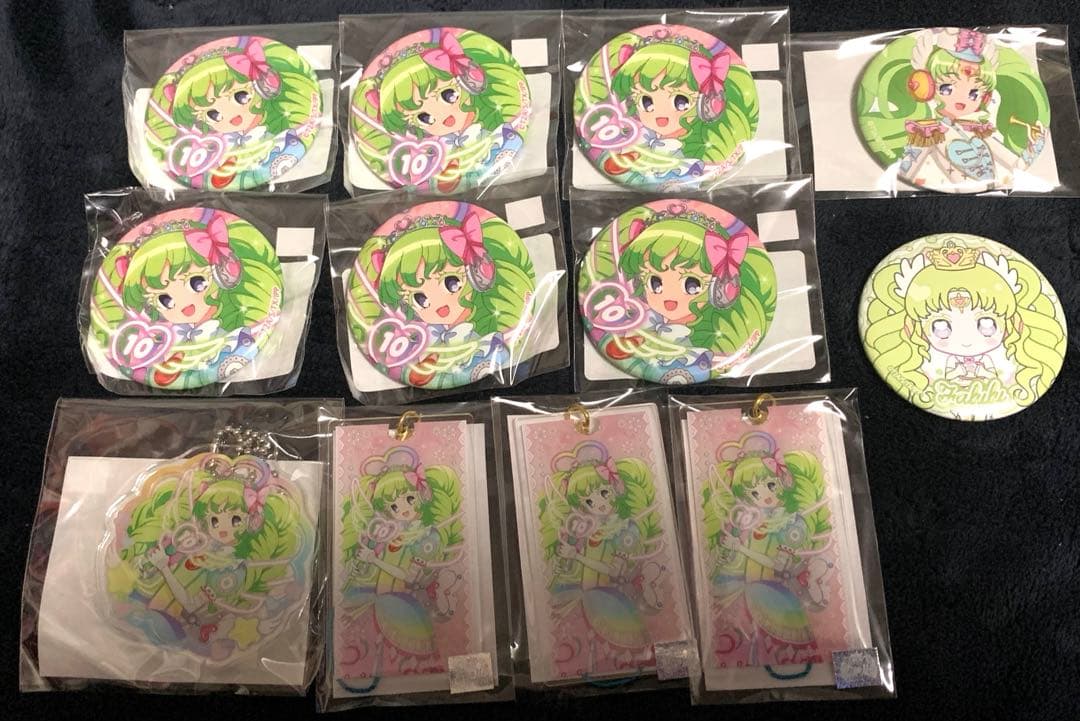 プリパラ　まるくじ　10th きゃらっぴん　缶バッジ　アクキー　ファルル