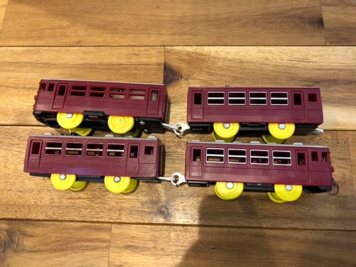 希少◇プラレール EC20 通勤特急 (阪急6300系) 4両編成☆昭和/レトロ