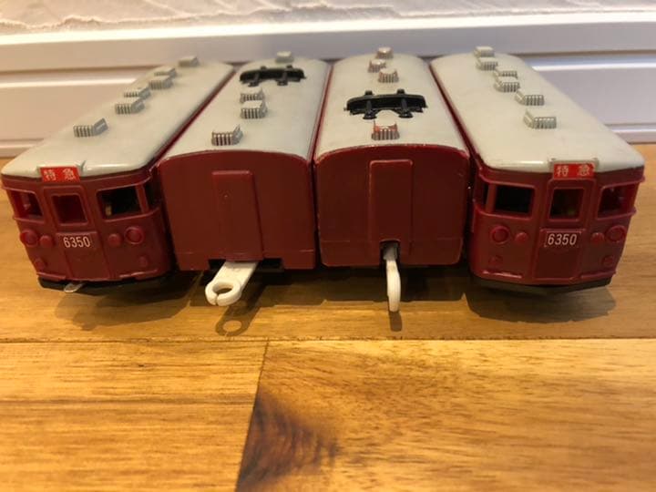 希少◇プラレール EC20 通勤特急 (阪急6300系) 4両編成☆昭和/レトロ