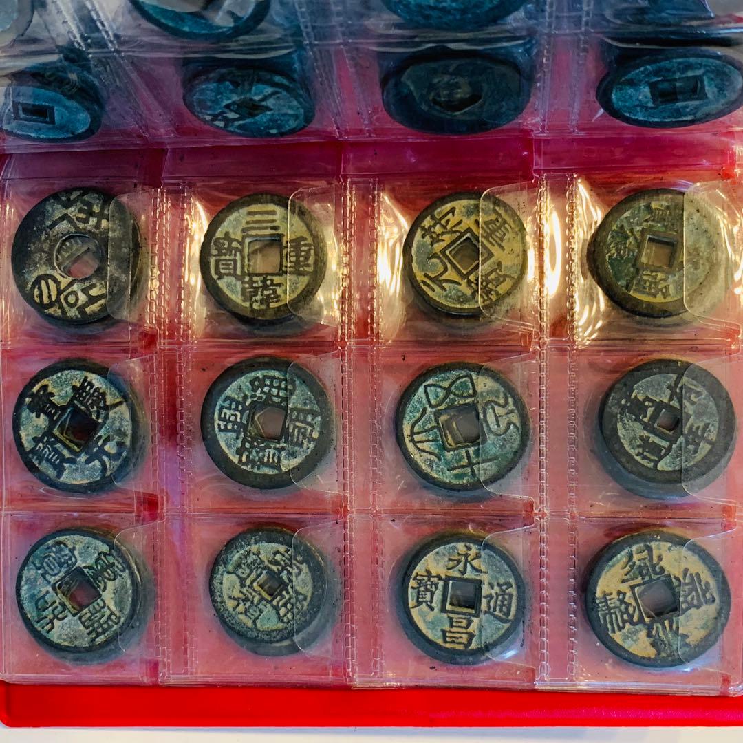 中国 古銭 穴銭 銀貨 アンティーク 硬貨  120枚セット コレクション