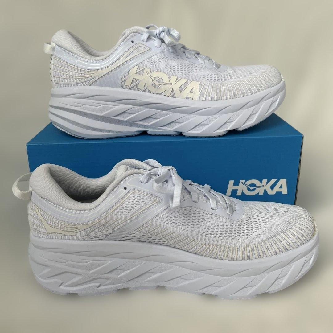 【新品】HOKA ONE ONE Bondi 7 ホワイト 27.5cm