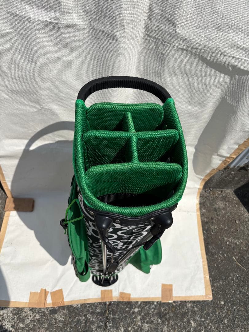 AZROF アズロフ スタンド キャディバッグ カラクサグリーン 唐草模様