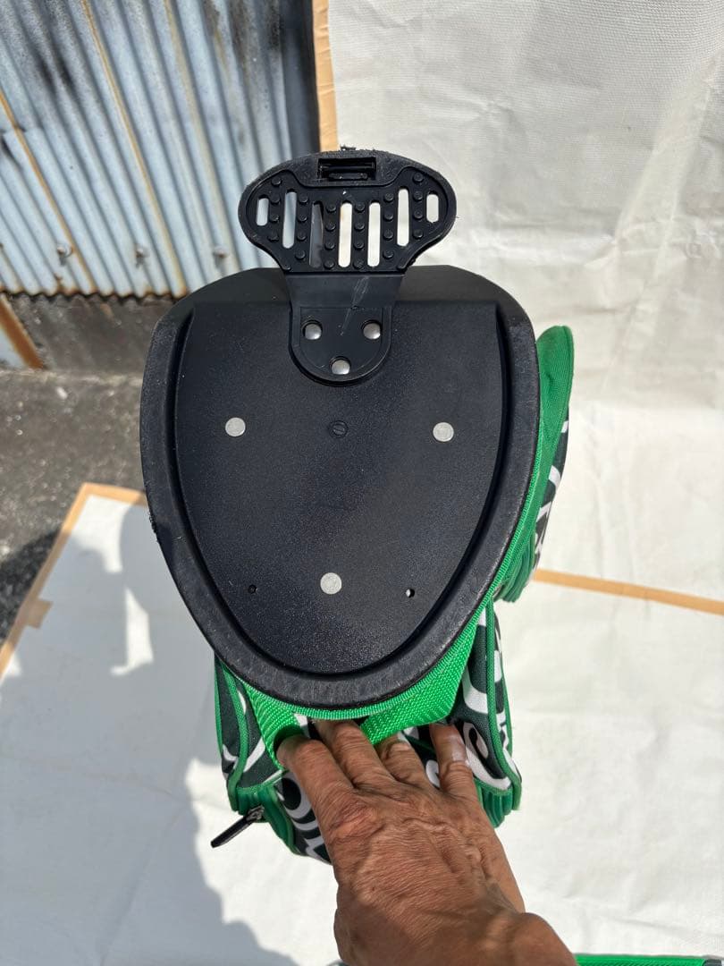 AZROF アズロフ スタンド キャディバッグ カラクサグリーン 唐草模様