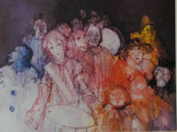 ジャンセン、祭りの行列、希少画集画、版上サイン入 新品額付