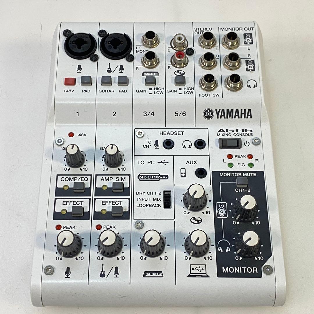 ◎ヤマハ AG06 オーディオインターフェース ミキシングコンソール
