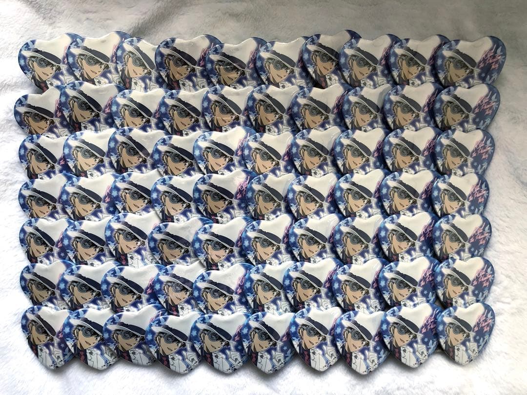 【最終値下げ】名探偵コナン 怪盗キッド ハート缶バッジ