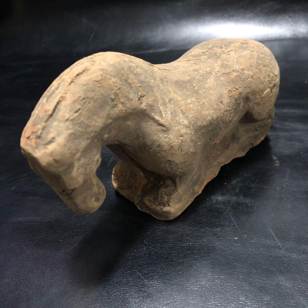 蔵から中国古銭と一緒の箱から出てきた 5体の内の1体　 馬ウマ中国古美術土器