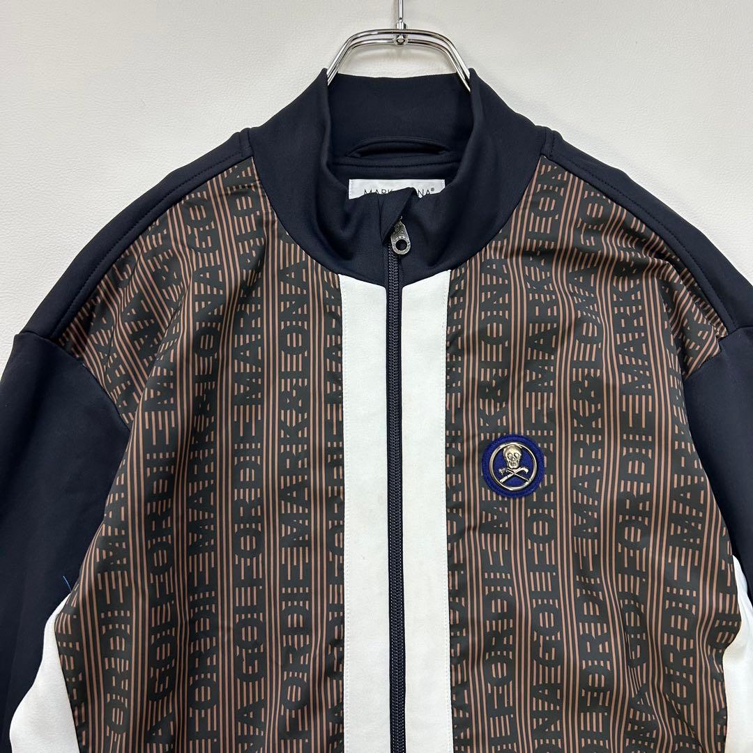 【美品✨】 マークアンドロナ 2022年 ダブルジップ ロゴ ブルゾン48
