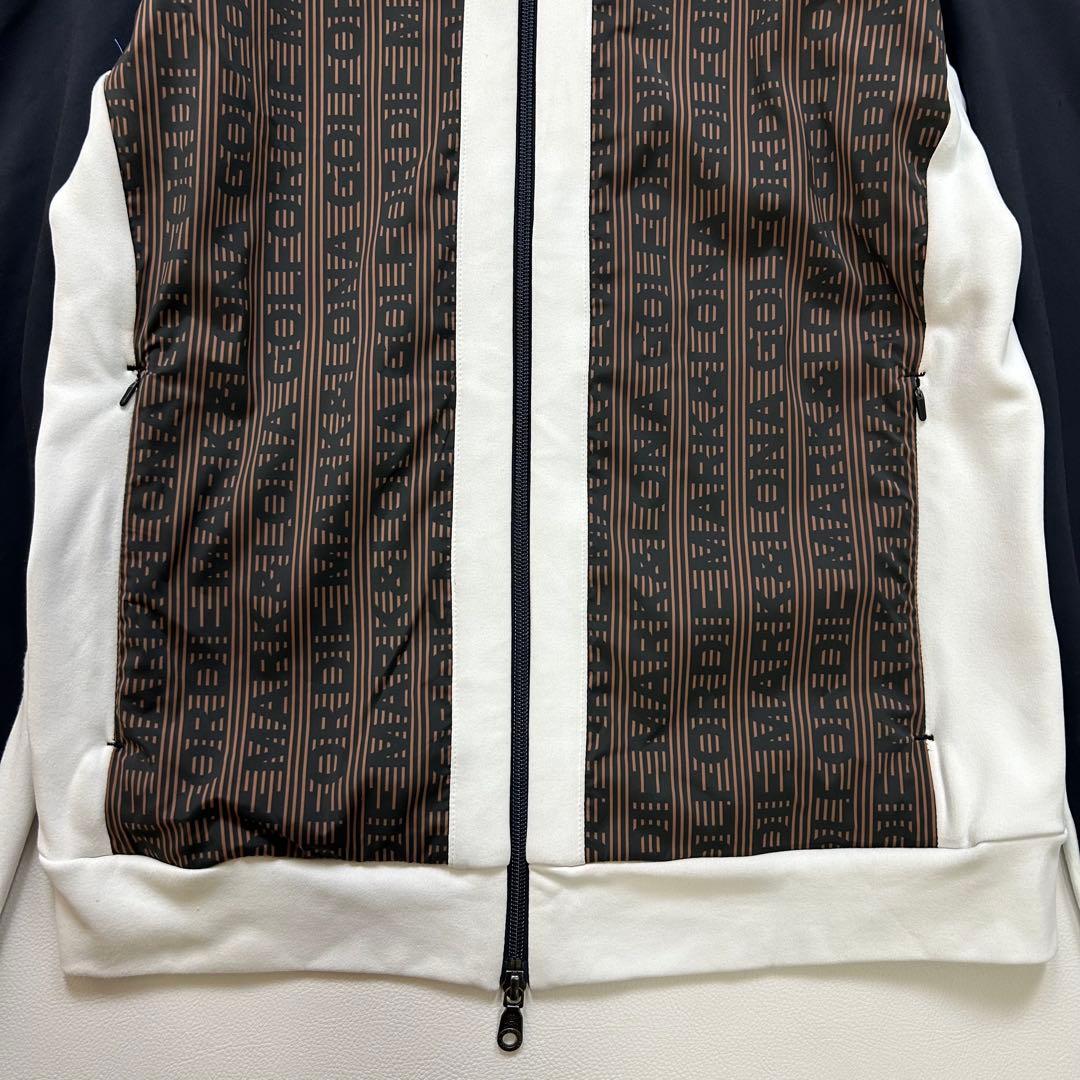 【美品✨】 マークアンドロナ 2022年 ダブルジップ ロゴ ブルゾン48