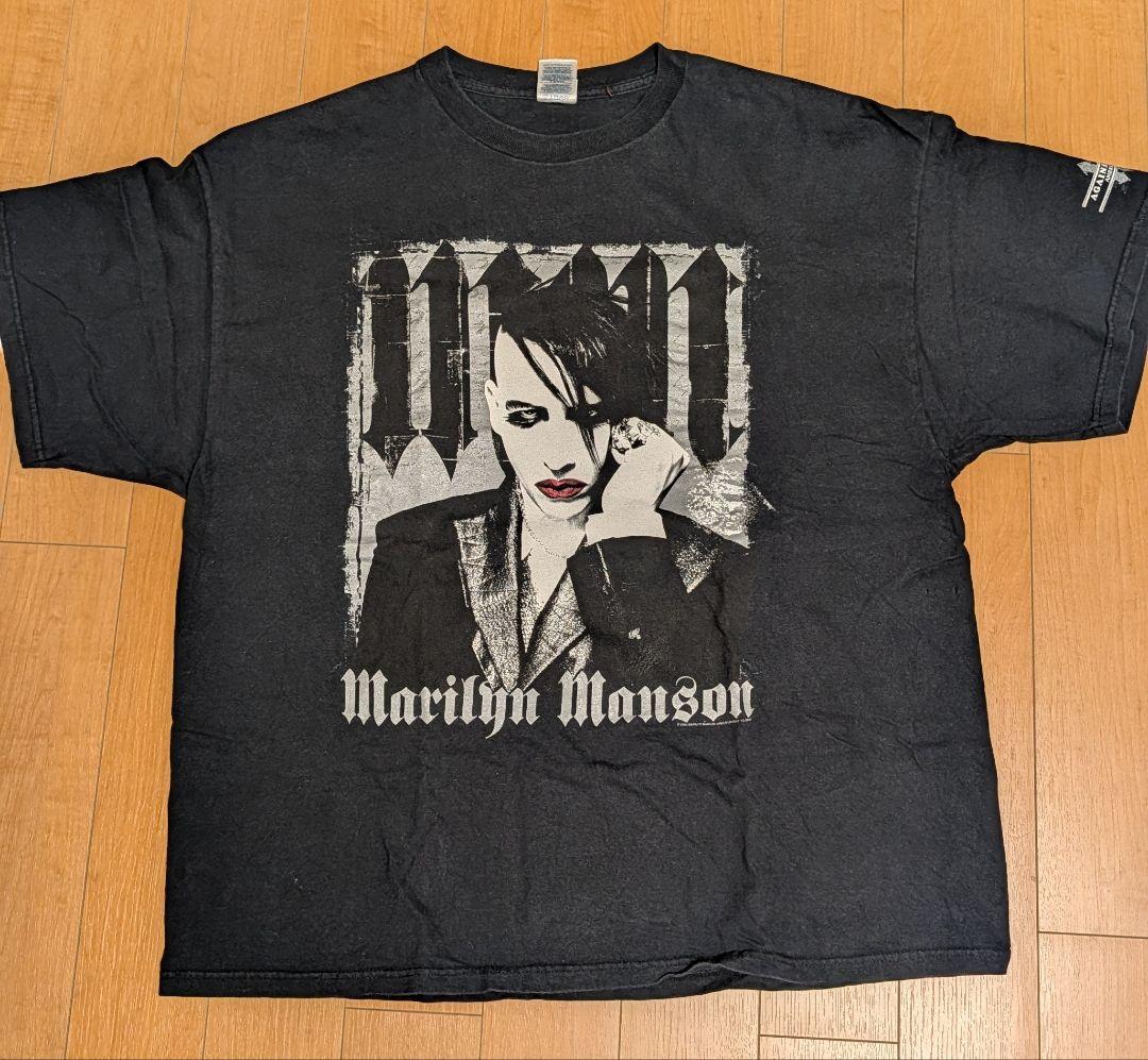 SALE！【G-DRAGON着用色違い】00s マリリンマンソン Tシャツ2XL