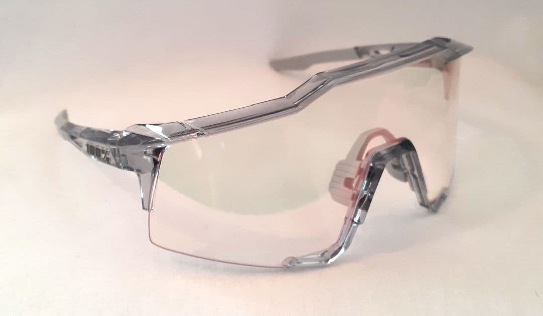 100% Speedcraft クリアグレー 調光 ワンハンドレッド サングラス