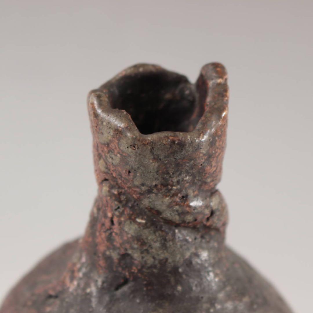 信楽 徳利 大正3年生まれ 小川仁斎 古道具 アンティーク 信楽焼 花入