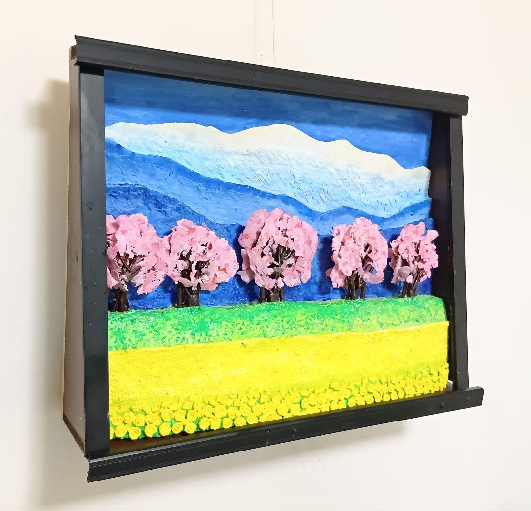 「あさひ舟川の桜堤と菜の花」（未来絵画）