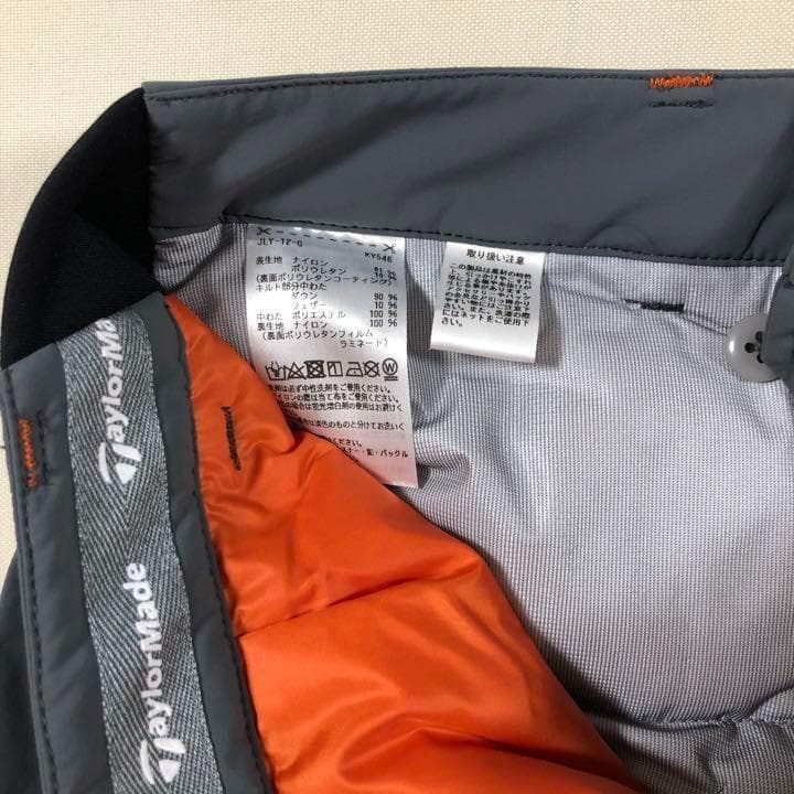 新品未使用 テーラーメイド◆撥水 ダウン 中綿 パンツ◆グレー Mサイズ