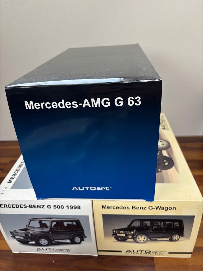 ☆美品・AUTOart☆メルセデスベンツ Gシリーズ 3台セット＋α 1/18