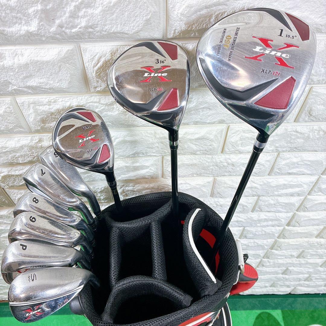 【初心者】X Line メンズゴルフクラブセット 9本