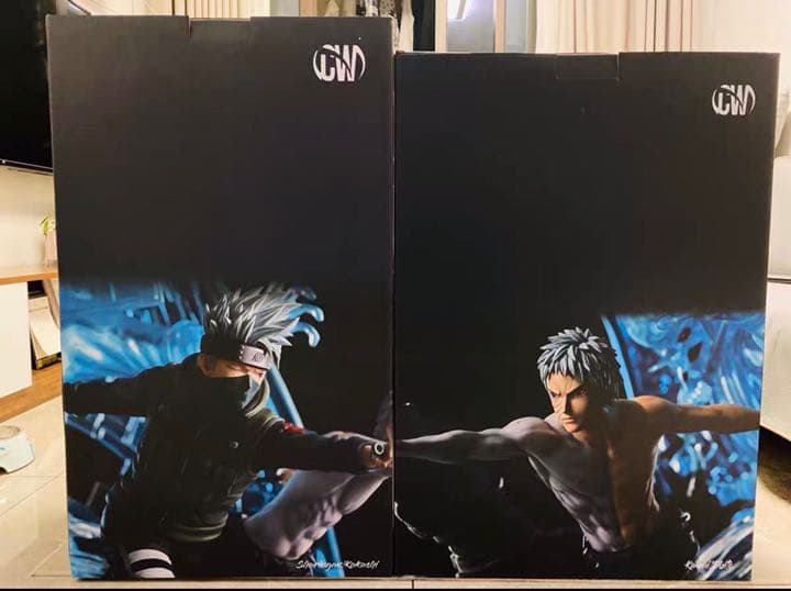 NARUTOナルトはたけカカシ うちはオビト ガレージキット ガレキ スタチュ①