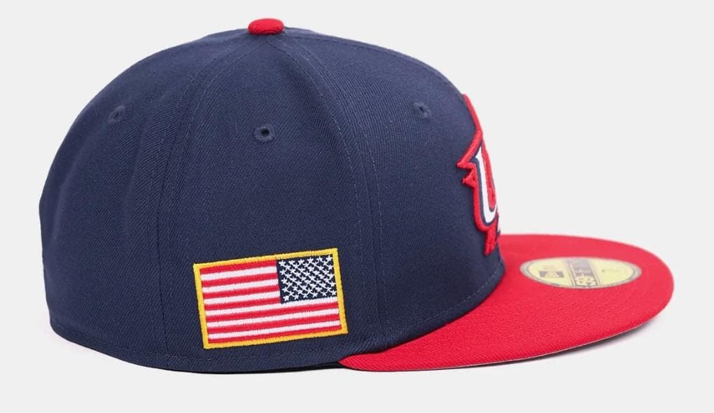 WBC 2026 アメリカ代表 公式キャップ ネイビー/レッド 7 3/8