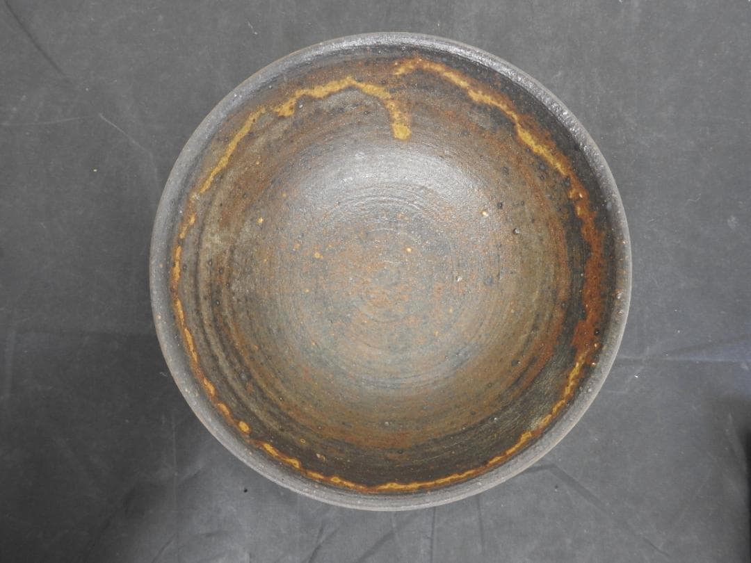 加彩茶碗　天平の華　王母窯　豊住和廣　共箱　MA739