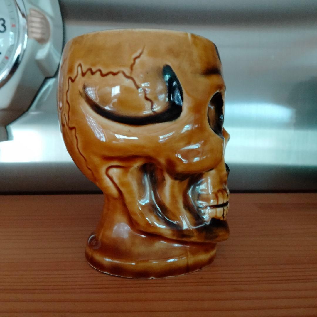 50s スカル　ブラウン ドクロ　マグカップ ビンテージ