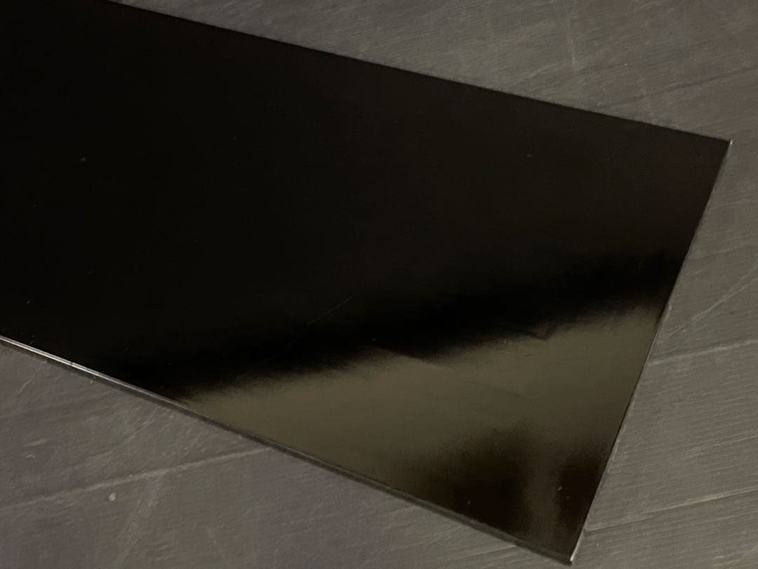 「母」 一心斎 炉用 長板 共箱 茶道具 (120①)