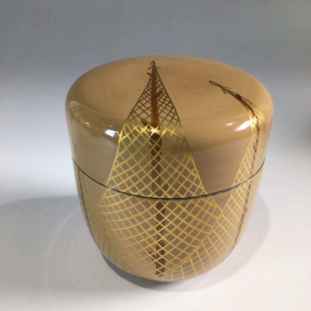 Ｐ７８０　棗　4点揃　『蒔絵師　中村湖彩作』『四季棗』　共箱　茶道具