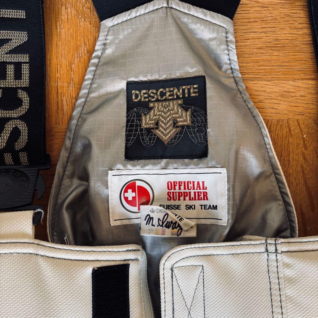 OI11 DESCENTE スイス代表 スキーウェア 上下 L DERMIZAX