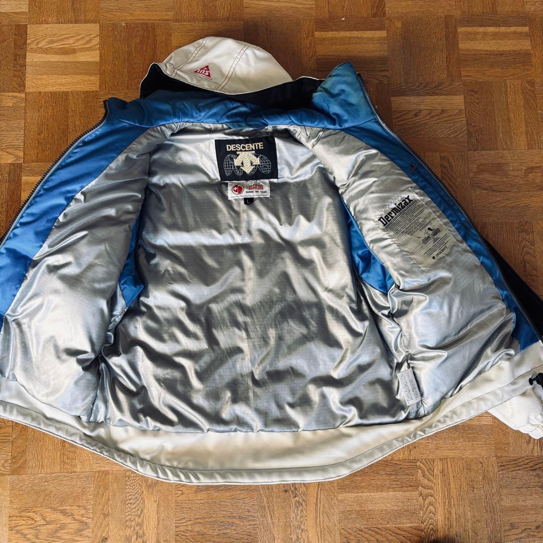 OI11 DESCENTE スイス代表 スキーウェア 上下 L DERMIZAX
